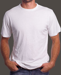 Men's White Bamboo Tee