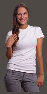 Women's White Bamboo Tee